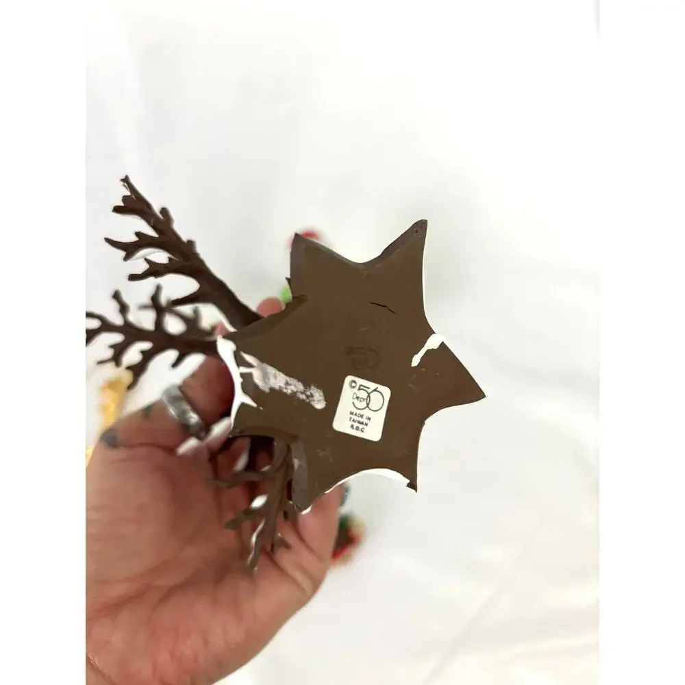 Lot 15+ Vintage Christmas Village Figurines Santa Snowman Reindeer‎ Tree Figures